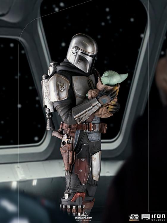 Star Wars: Mandalorian - Mandalorian and Grogu Statue - 1/10 Scale