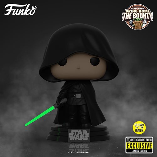Funko US Exclusive - Star Wars: The Mandalorian Luke Glow-in-the-Dark Pop! Vinyl Figure - Entertainment Earth Exclusive