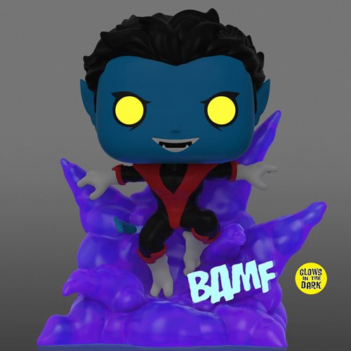 Funko US Exclusive - X-Men Teleporting Nightcrawler Glow-in-the-Dark Deluxe Pop! Vinyl Figure - Previews Exclusive