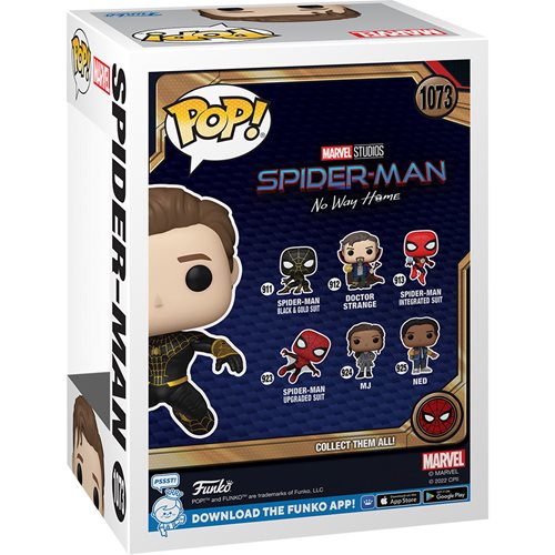 Funko US Exclusive - Spider-Man: No Way Home Unmasked Spider-Man Black Suit Pop! Vinyl Figure - AAA Anime Exclusive