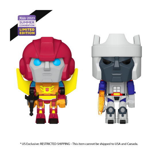 Funko: Transformers - Rodimus & Galvatron SDCC 2023 US Exclusive Pop! Vinyl 2-Pack