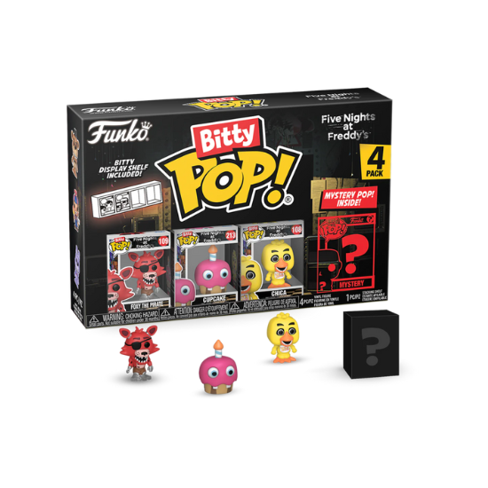 Funko: Five Nights at Freddy's - Foxy Bitty Pop! 4-Pack