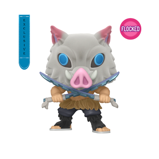 Funko: Demon Slayer - Inosuke Hashibira US Exclusive Flocked Pop! Vinyl