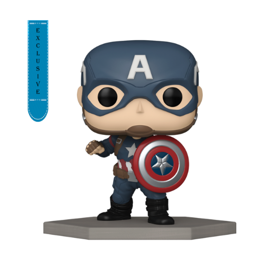 Funko: Captain America 3: Civil War - Captain America US Exclusive Build-A-Scene Pop! Vinyl