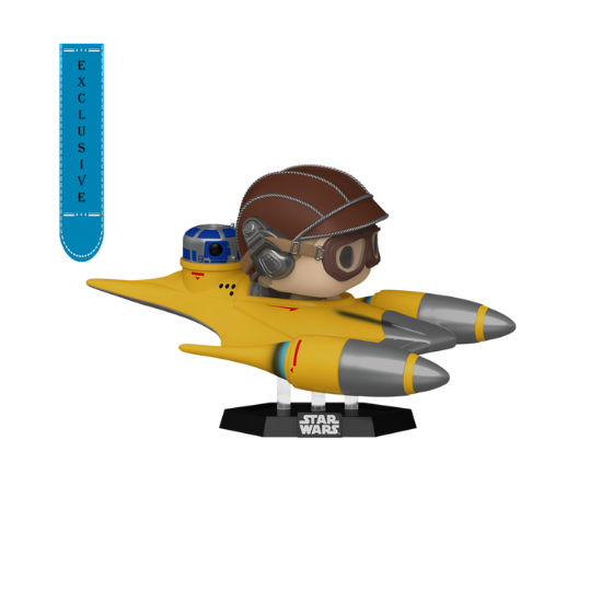 Funko: Star Wars - Anakin Skywalker in Naboo Starfighter (with R2-D2) US Exclusive Pop! Ride