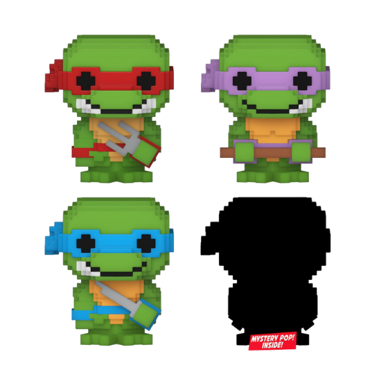Funko: Teenage Mutant Ninja Turtles - 8-Bit Bitty Pop! 4-Pack