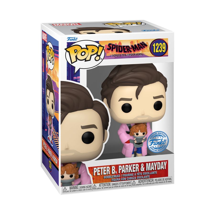 Funko: Spiderman: Acros the Spider-Verse - Peter B. Parker & Mayday US Exclusive Pop! Vinyl