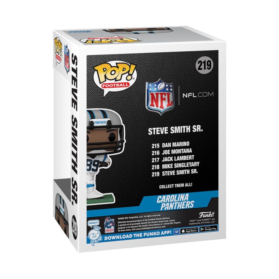 Funko: NFL: Legends -Steve Smith Sr (Panthers) Pop! Vinyl
