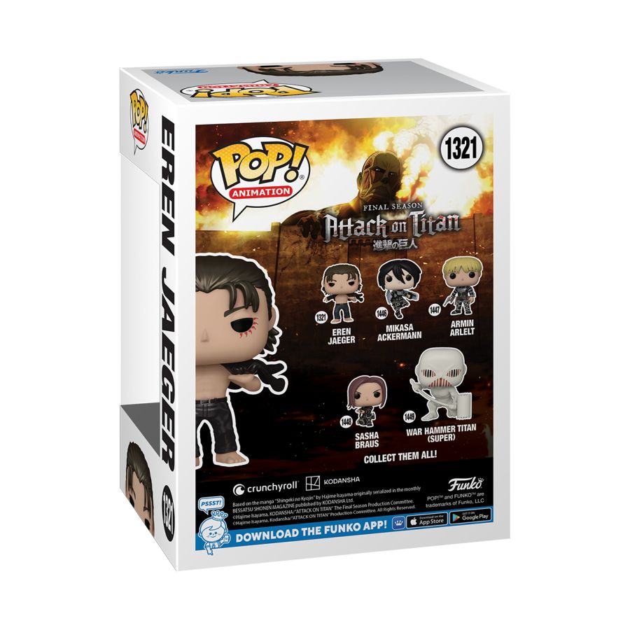 Funko: Attack on Titan - Eren Jeager US Exclusive Metallic Pop! Vinyl