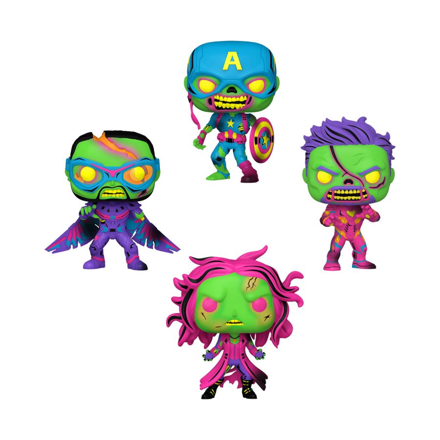 Funko: What If...? - Blacklight US Exclusive Pop! Vinyl 4-Pack
