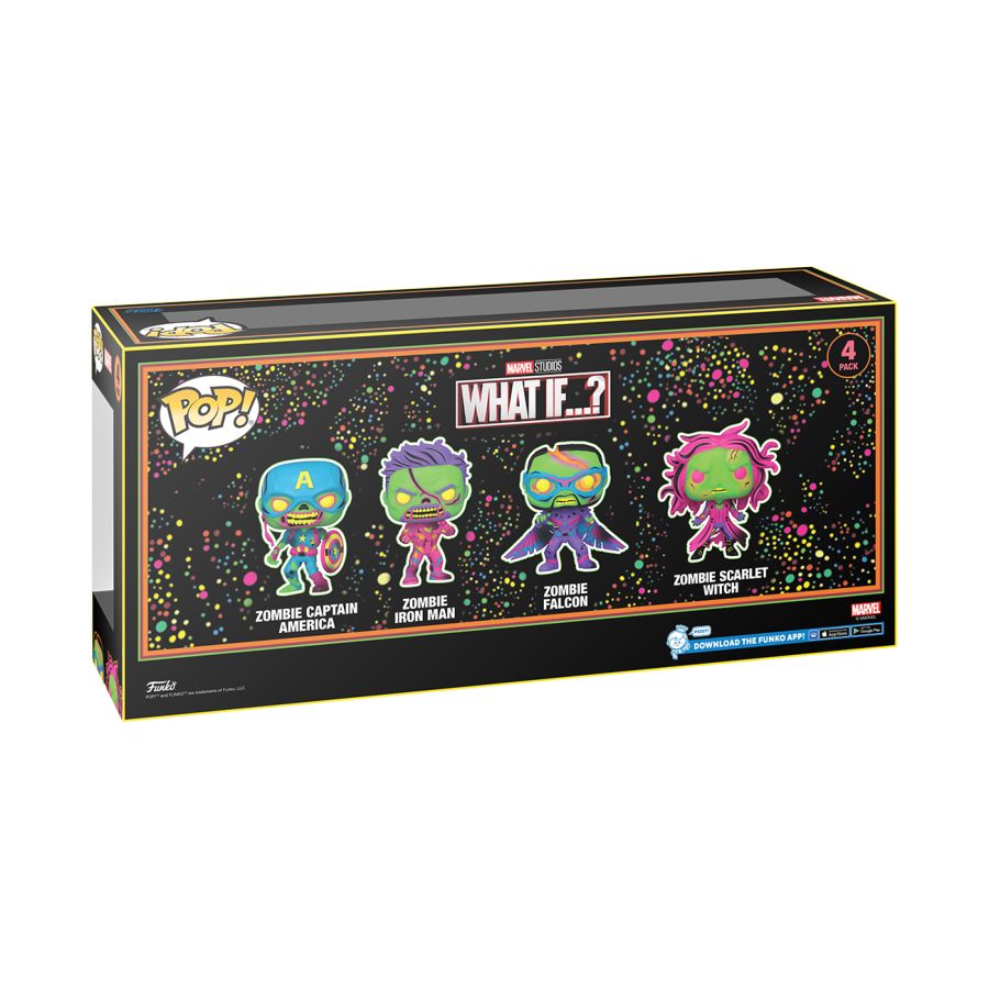 Funko: What If...? - Blacklight US Exclusive Pop! Vinyl 4-Pack