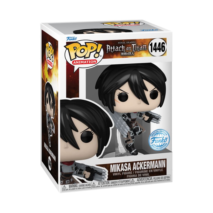 Funko: Attack on Titan - Mikasa Ackerman US Exclusive Metallic Pop! Vinyl