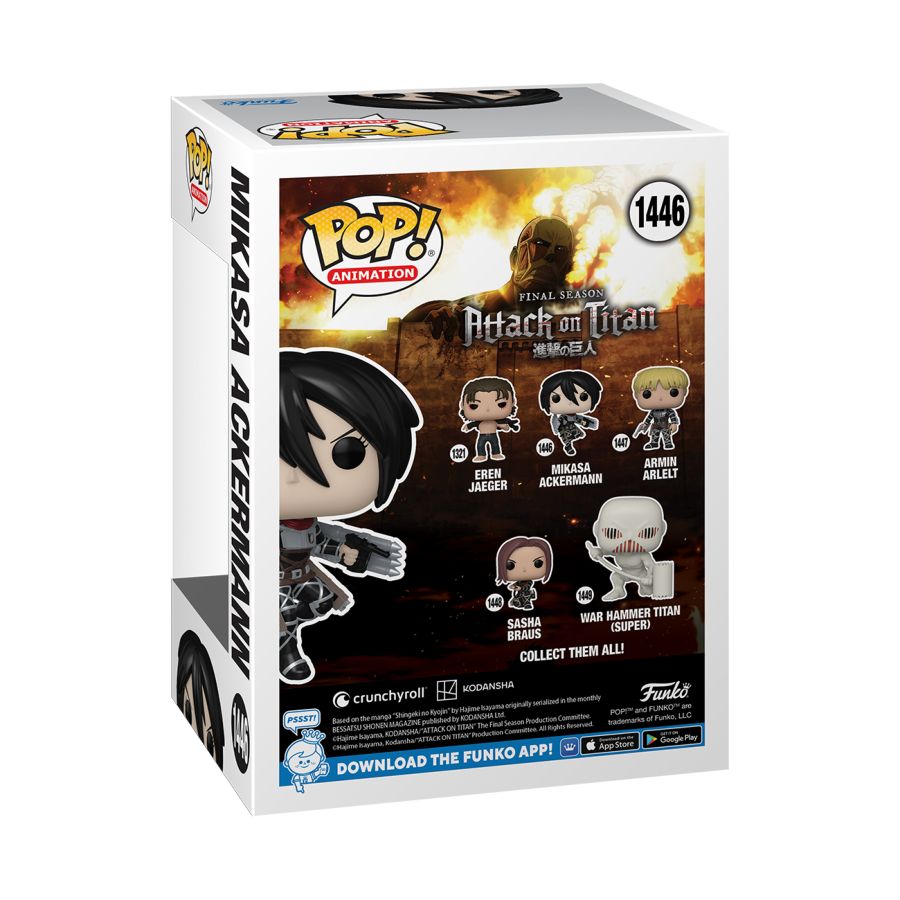 Funko: Attack on Titan - Mikasa Ackerman US Exclusive Metallic Pop! Vinyl