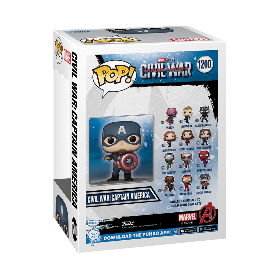 Funko: Captain America 3: Civil War - Captain America US Exclusive Build-A-Scene Pop! Vinyl