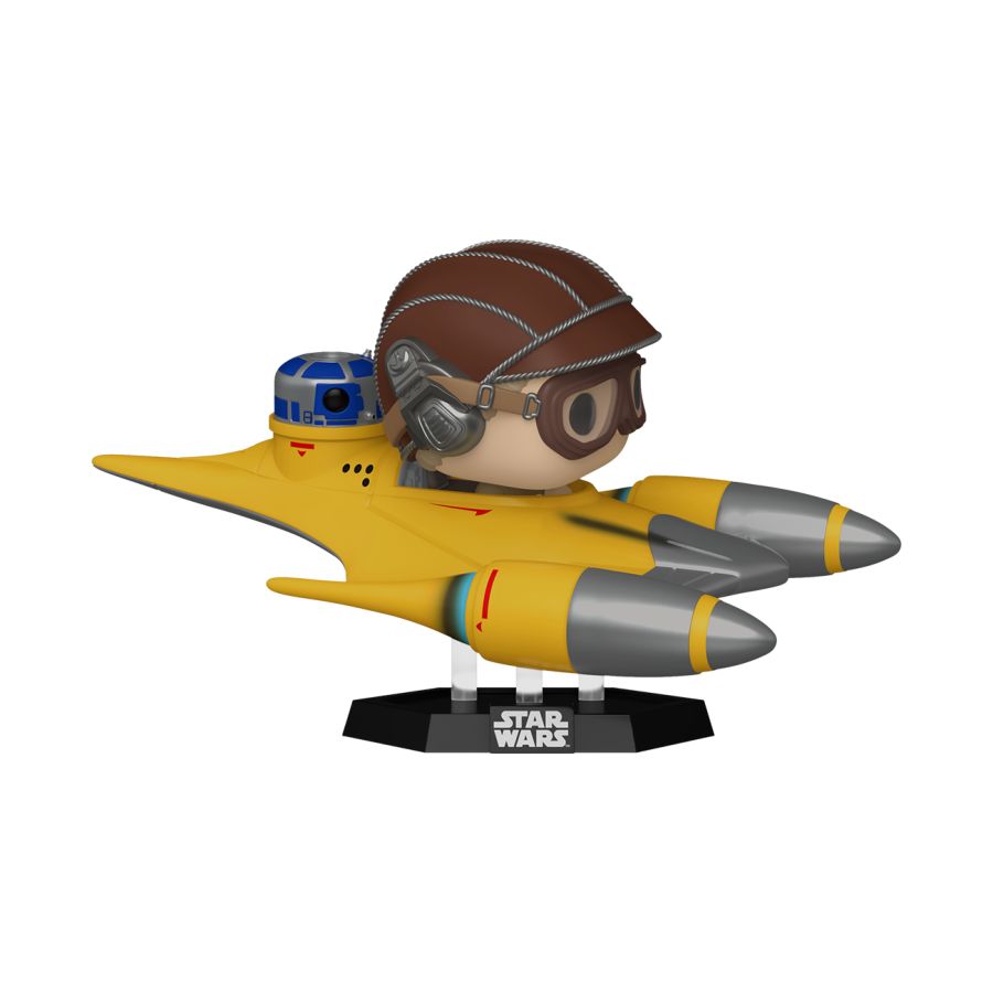 Funko: Star Wars - Anakin Skywalker in Naboo Starfighter (with R2-D2) US Exclusive Pop! Ride