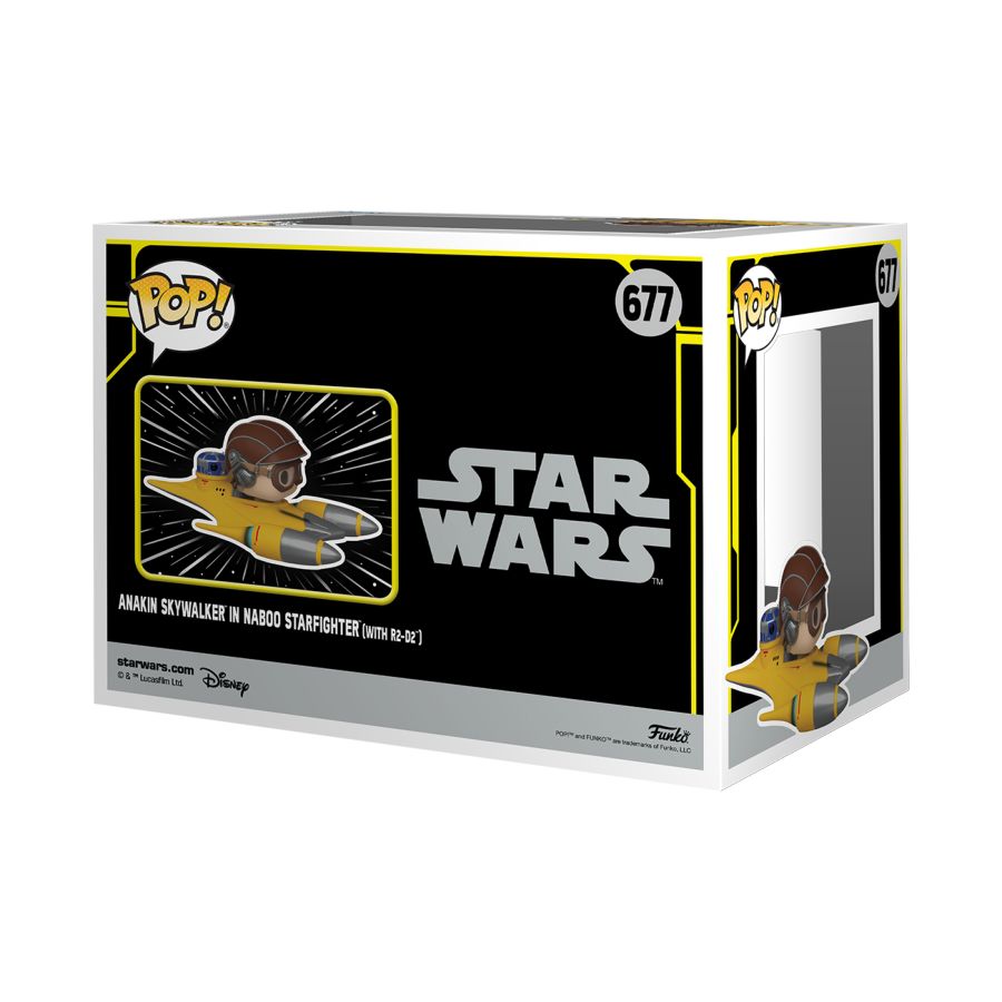 Funko: Star Wars - Anakin Skywalker in Naboo Starfighter (with R2-D2) US Exclusive Pop! Ride