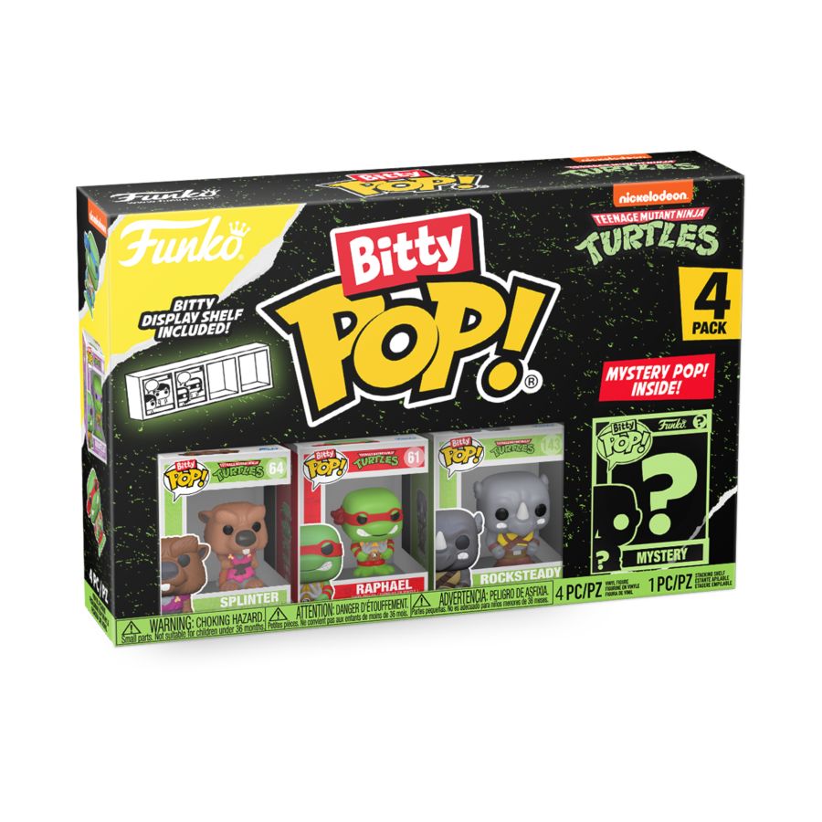 Funko: Teenage Mutant Ninja Turtles - Splinter Bitty Pop! 4-Pack