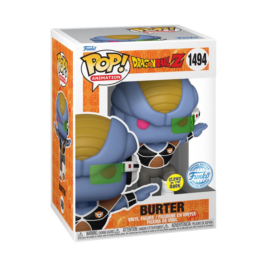 Funko: Dragonball Z - Burter US Exclusive Glow Pop! Vinyl