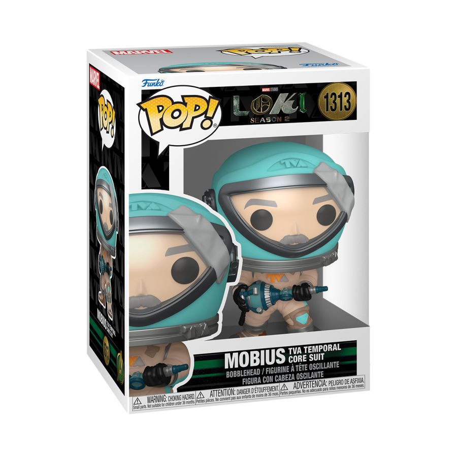 Funko: Loki (TV) - Mobius with TVA Temporal Core Suit Pop! Vinyl