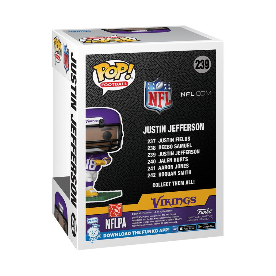 Funko: NFL: Vikings - Justin Jefferson Pop! Vinyl
