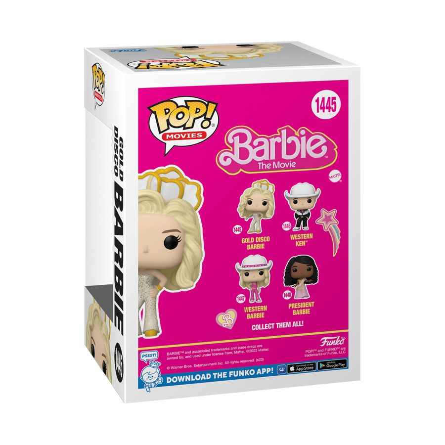 Funko: Barbie: The Movie (2023) - Gold Disco Barbie Pop! Vinyl