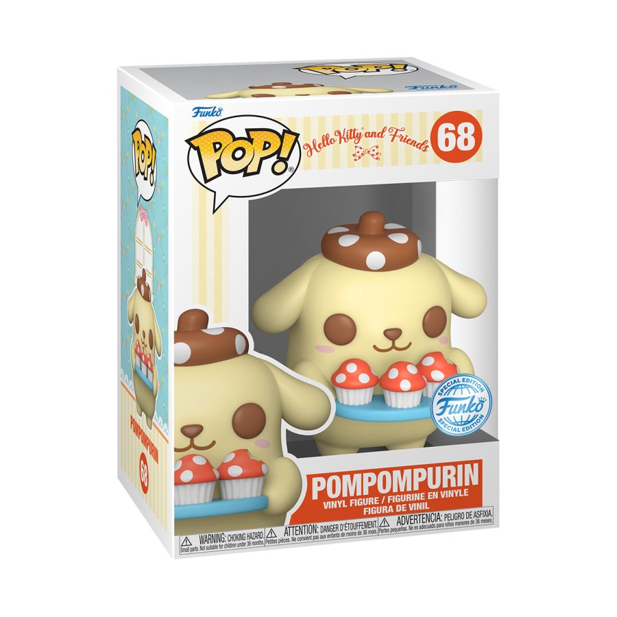 Funko: Hello Kitty - Pompompurin with Tray US Exclusive Pop! Vinyl