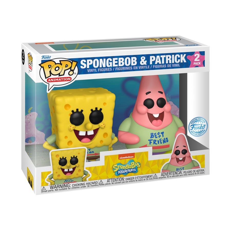 Funko: SpongeBob Squarepants - Best Friends US Exclusive Pop! Vinyl 2-Pack