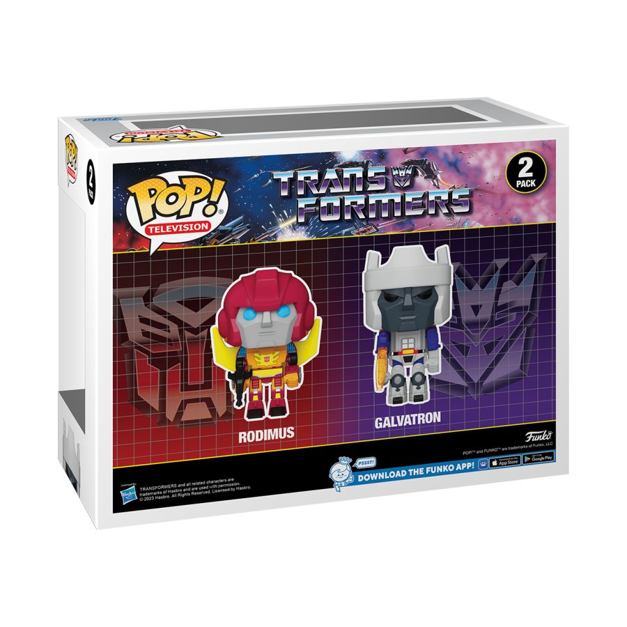 Funko: Transformers - Rodimus & Galvatron SDCC 2023 US Exclusive Pop! Vinyl 2-Pack