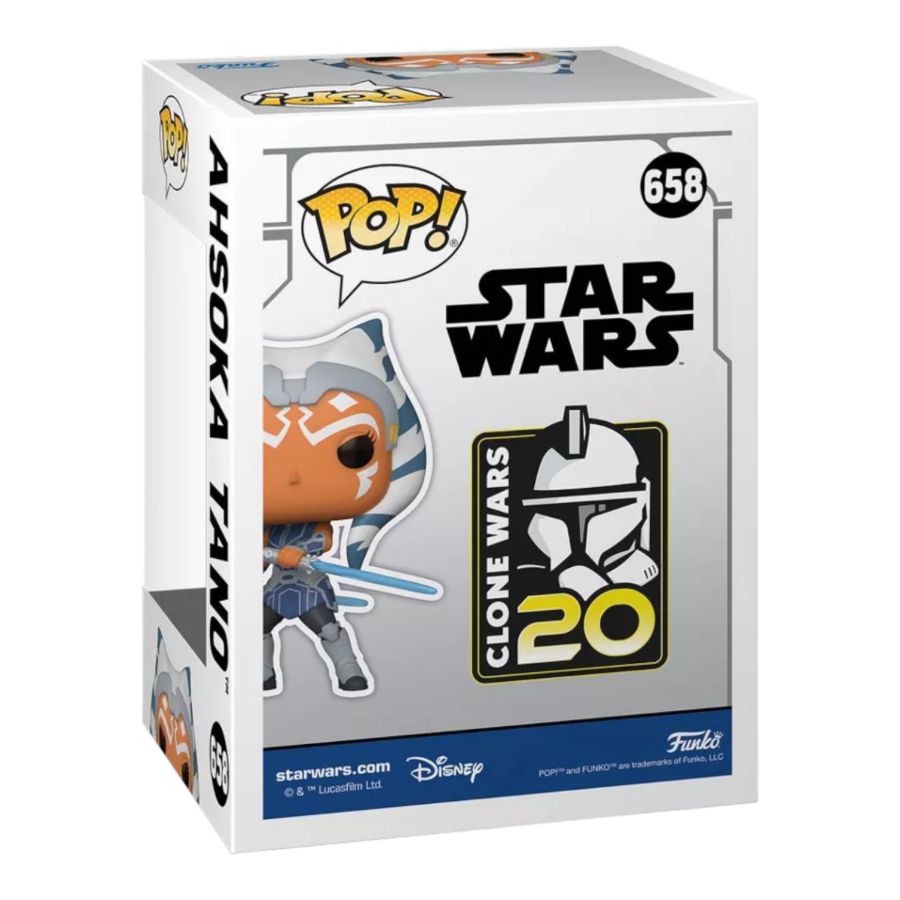 Funko: Star Wars: Clone Wars - Ahsoka Tano 20th Anniversary US Exclusive Pop! Vinyl