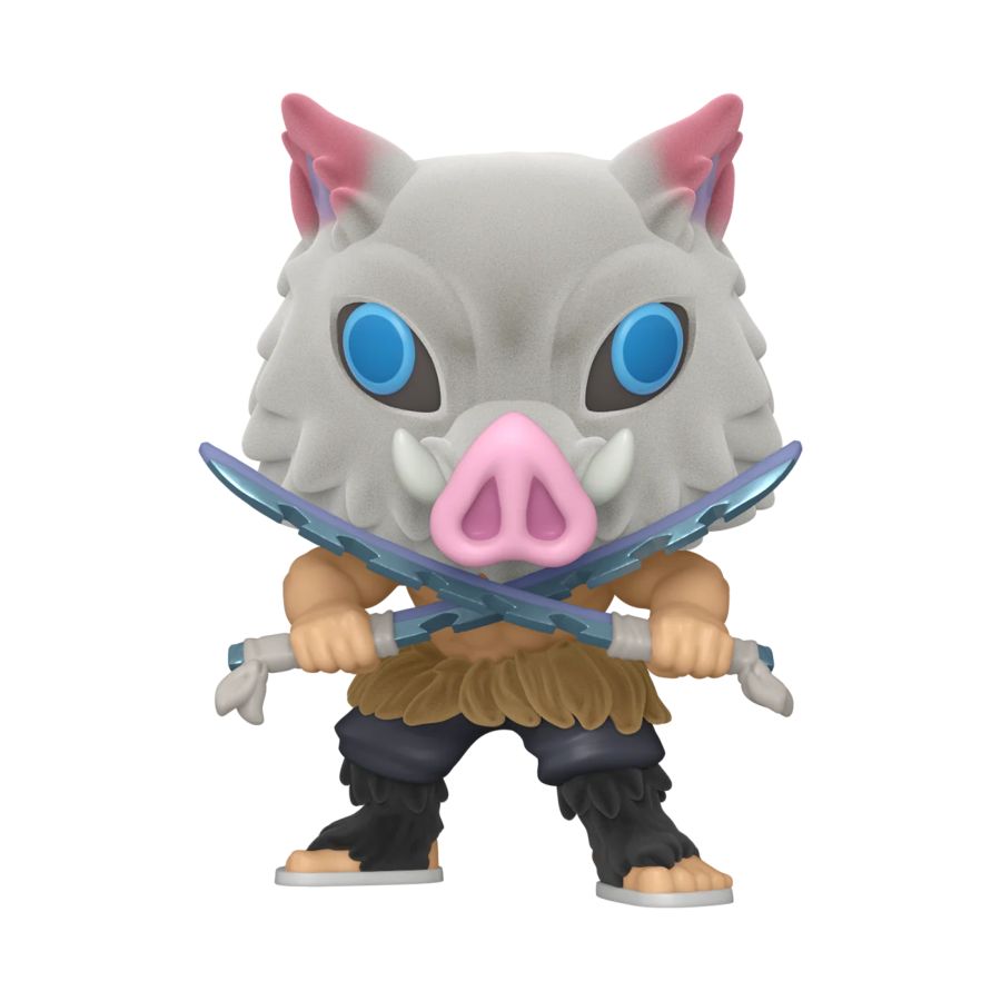 Funko: Demon Slayer - Inosuke Hashibira US Exclusive Flocked Pop! Vinyl