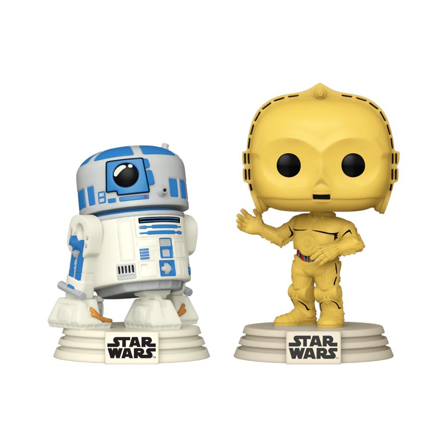 Funko: Star Wars: D100 - R2-D2 & C-3PO Retro Reimagined US Exclusive Pop! 2-Pack