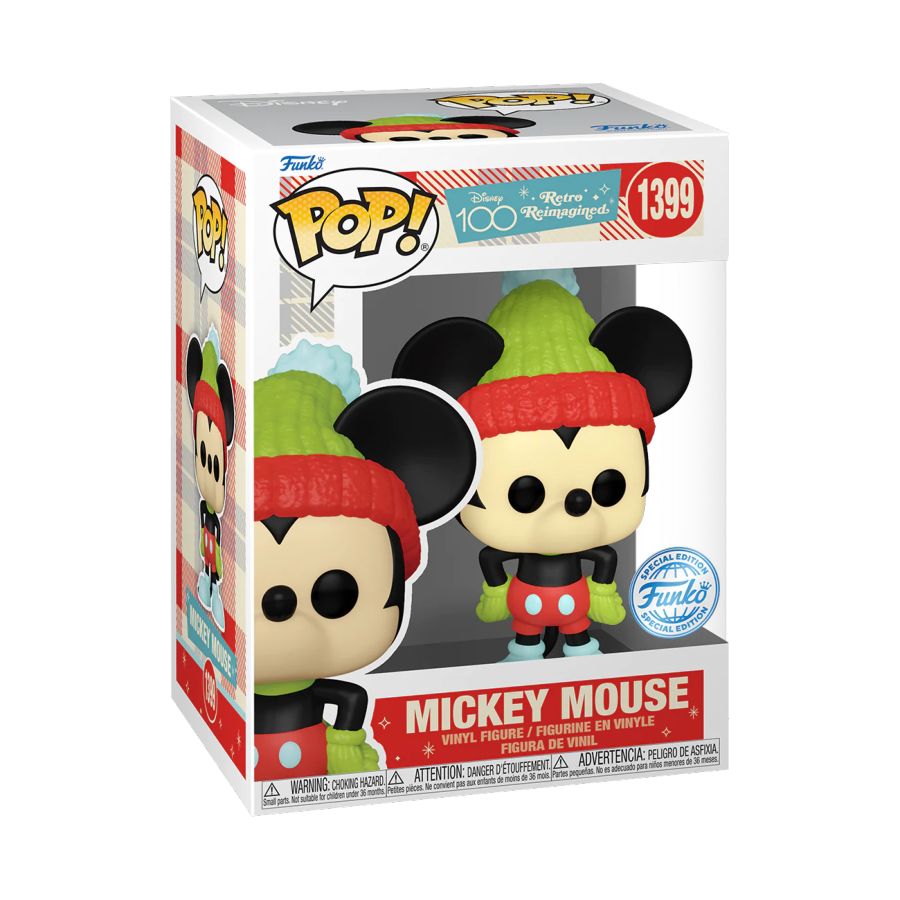 Funko: Disney: D100 - Mickey Retro Reimagined US Exclusive Pop! Vinyl