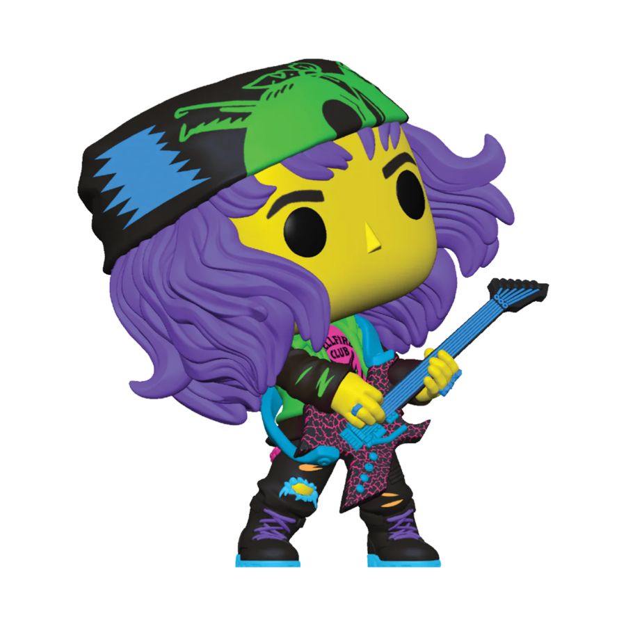 Funko: Stranger Things - Hunter Eddie with Guitar US Exclusive Blacklight Pop! Vinyl