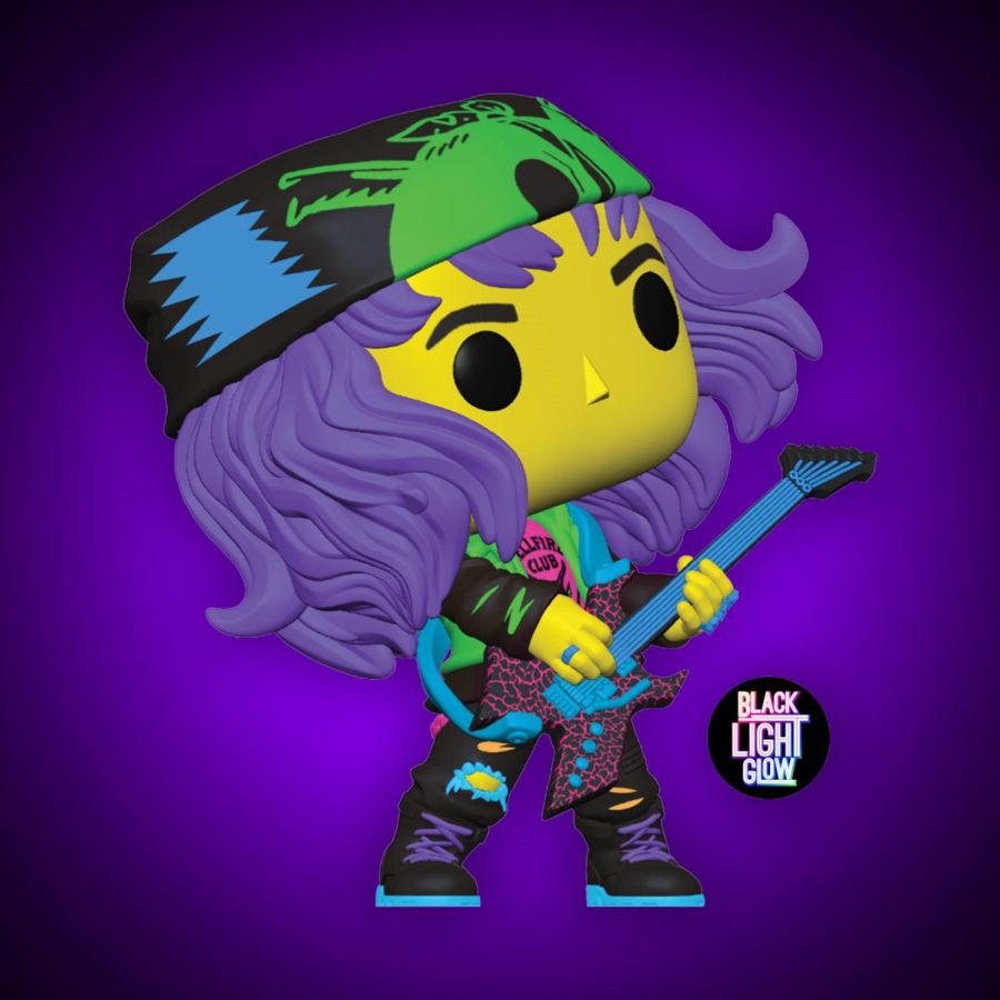 Funko: Stranger Things - Hunter Eddie with Guitar US Exclusive Blacklight Pop! Vinyl