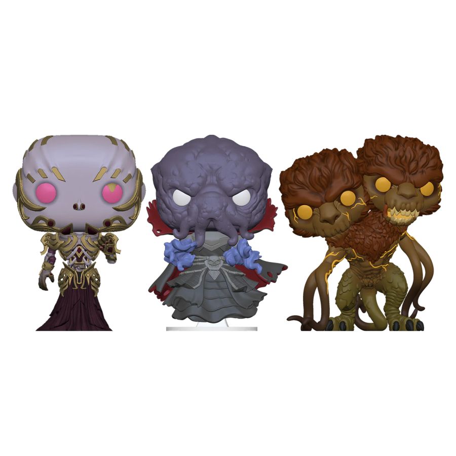 Funko: Dungeons & Dragons - Vecna, Mind Flayer & Demogorgon US Exclusive Pop! Vinyl 3-Pack