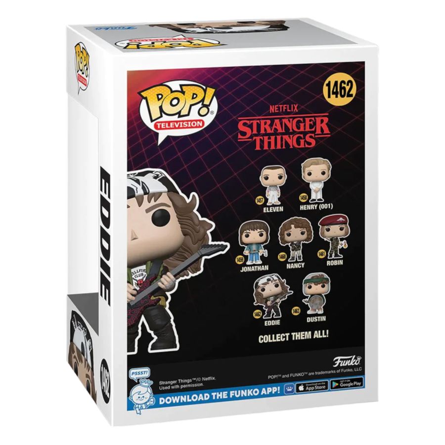 Funko: Stranger Things - Hunter Eddie with Guitar US Exclusive Metallic Pop! Vinyl