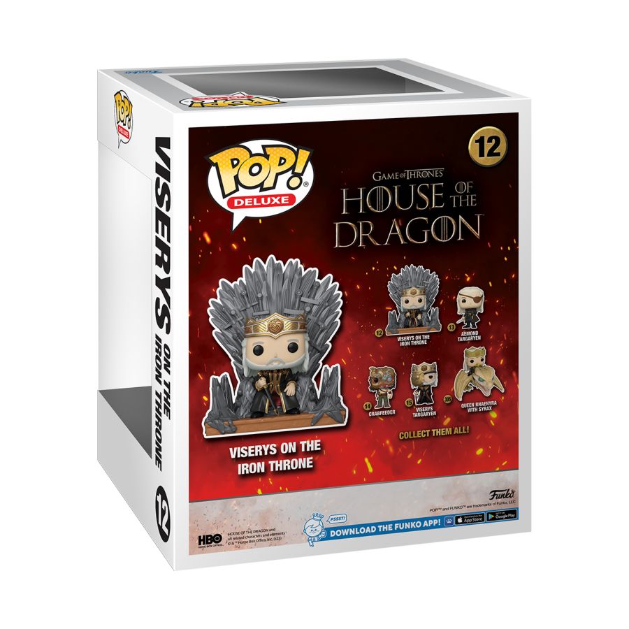 Funko: House of the Dragon - Viserys on Throne Pop! Deluxe