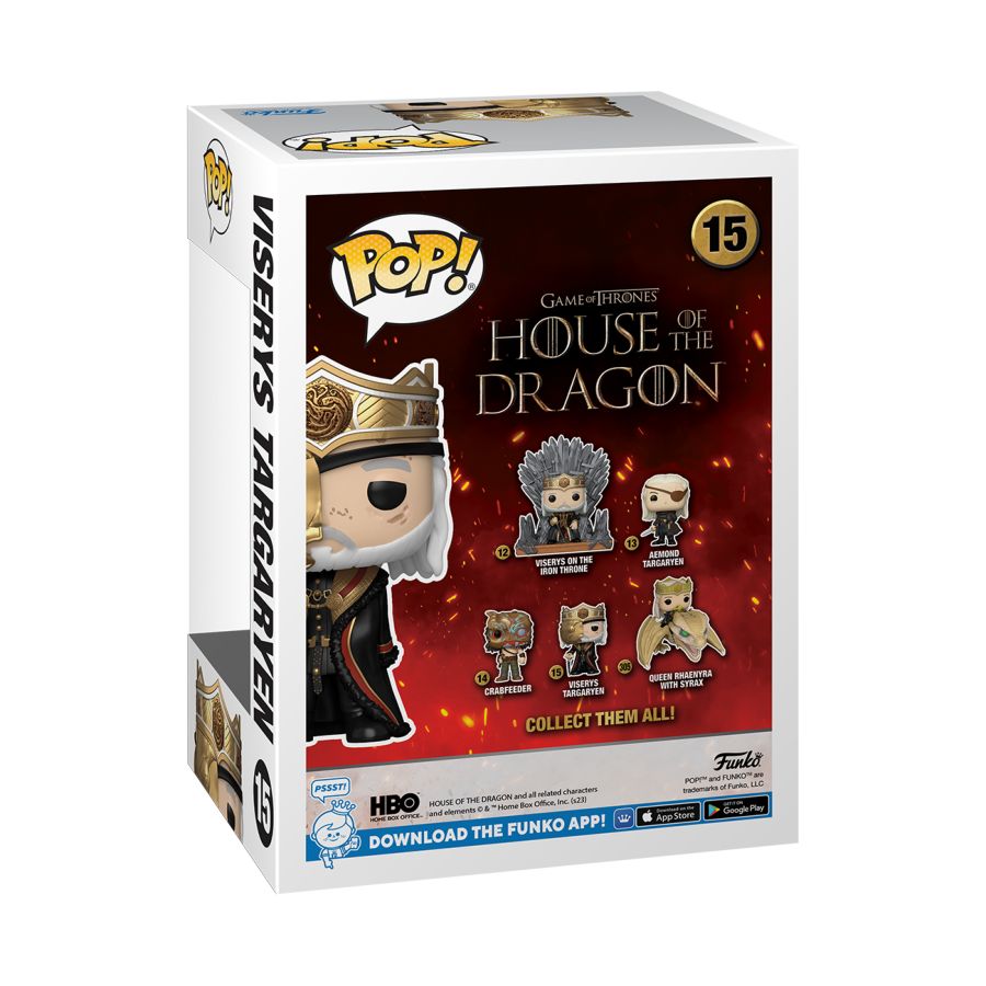Funko: House of the Dragon - Viserys Targaryen (Masked) Pop! Vinyl (Chance of Chase)