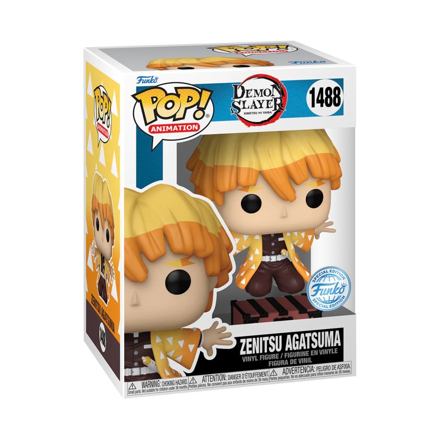 Funko: Demon Slayer - Zenitsu (Kneeling) US Exclusive Pop! Vinyl