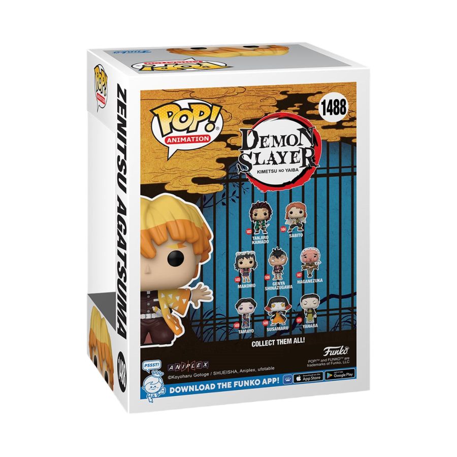 Funko: Demon Slayer - Zenitsu (Kneeling) US Exclusive Pop! Vinyl