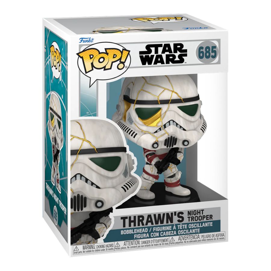 Funko: Star Wars: Ahsoka (TV) - Thrawn's Night Trooper (White/Gold Helmet) Pop! Vinyl