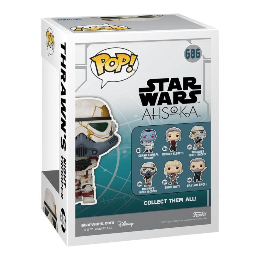 Funko: Star Wars: Ahsoka (TV) - Thrawn's Night Trooper (White/Grey Helmet) Pop! Vinyl