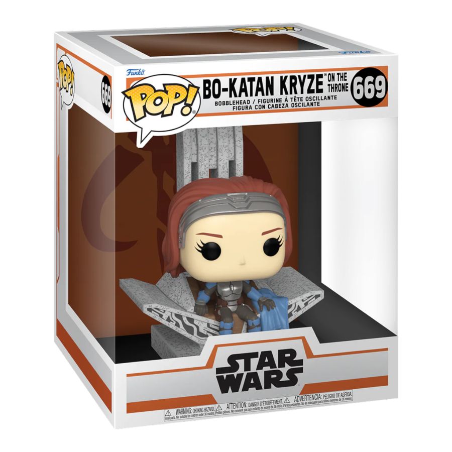 Funko: Star Wars: Mandalorian - Bo-Katan Kryze on Throne Pop! Vinyl Deluxe