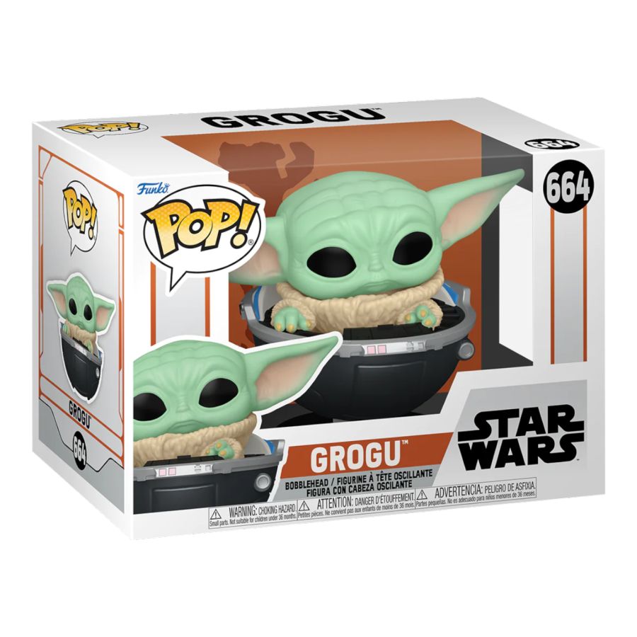 Funko: Star Wars: Mandalorian - Grogu in Hovering Pram Pop! Vinyl