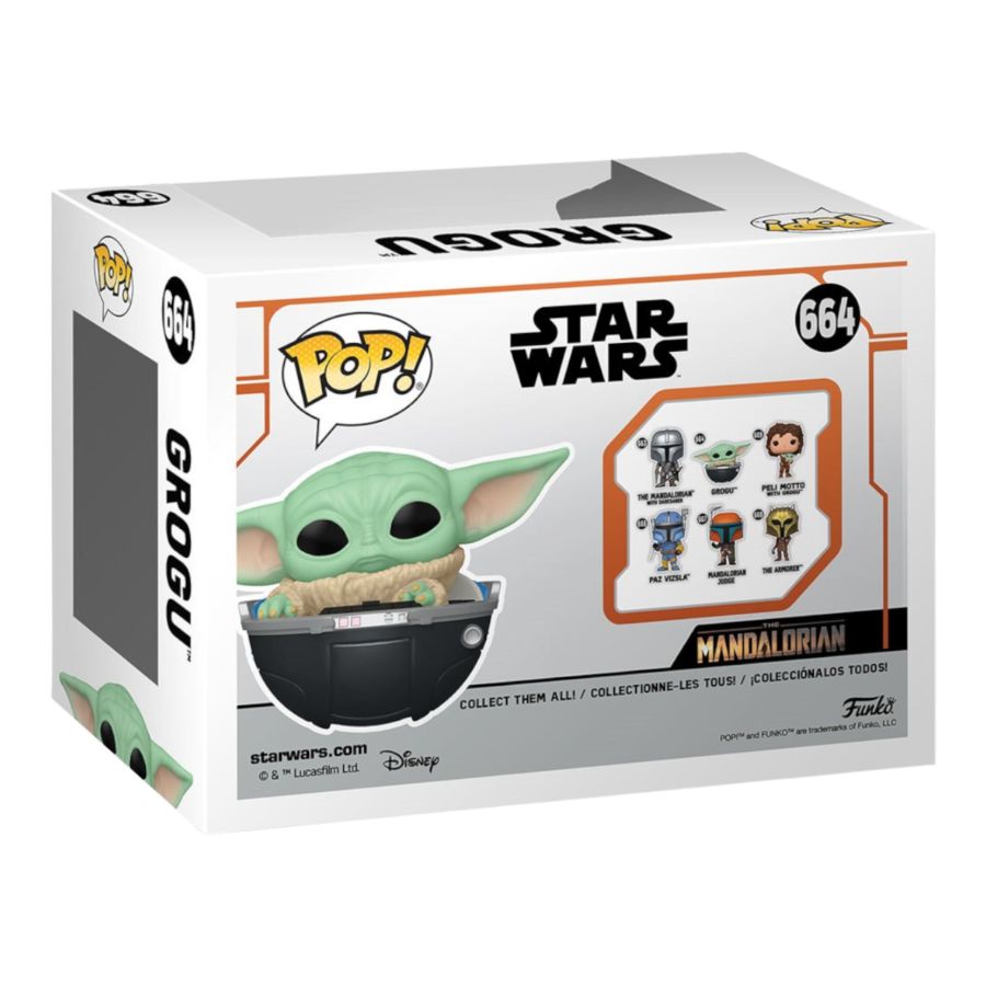 Funko: Star Wars: Mandalorian - Grogu in Hovering Pram Pop! Vinyl