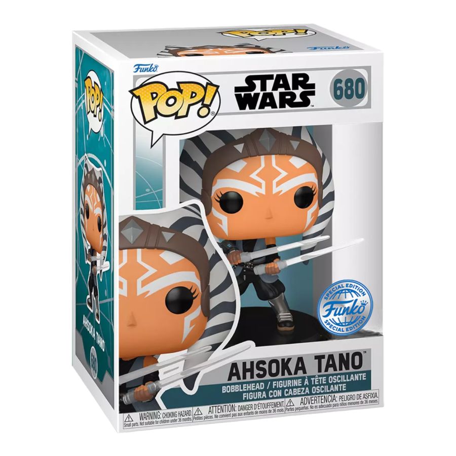 Funko: Star Wars: Ahsoka (TV) - Ahsoka Tano with Dual Lightsabers US Exclusive Pop! Vinyl