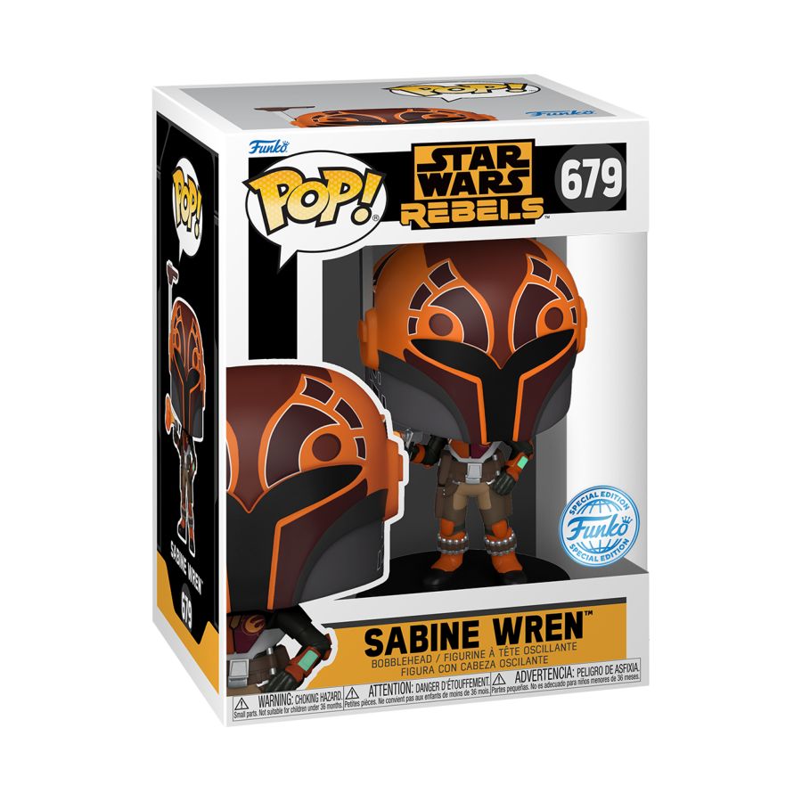 Funko: Star Wars: Rebels - Sabine Wren US Exclusive Metallic Pop! Vinyl