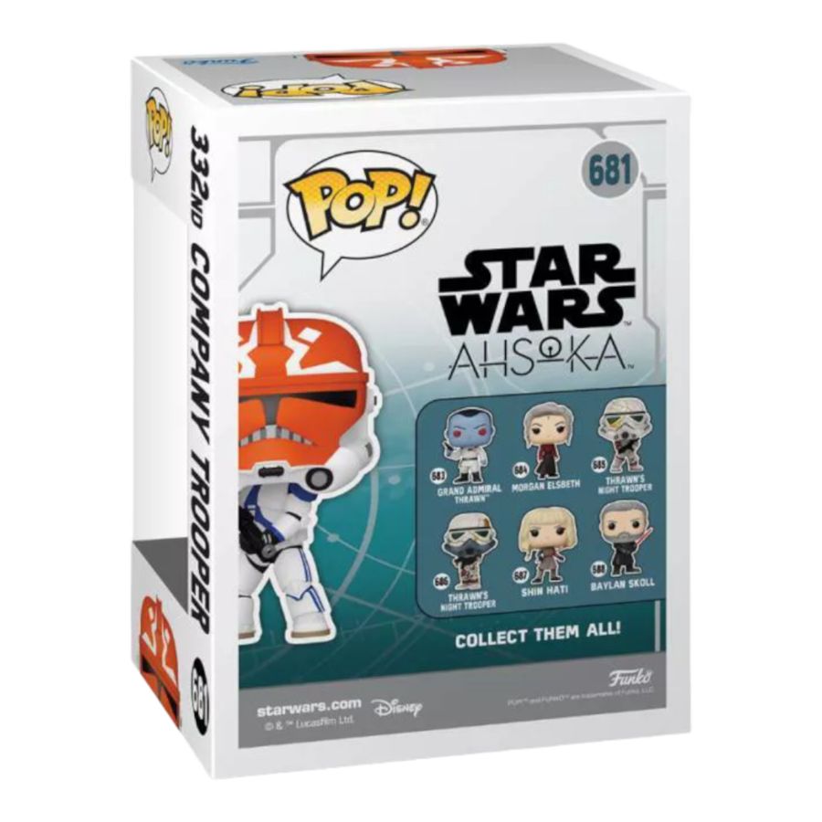 Funko: Star Wars: Ahsoka (TV) - 332nd Company Trooper US Exclusive Pop! Vinyl