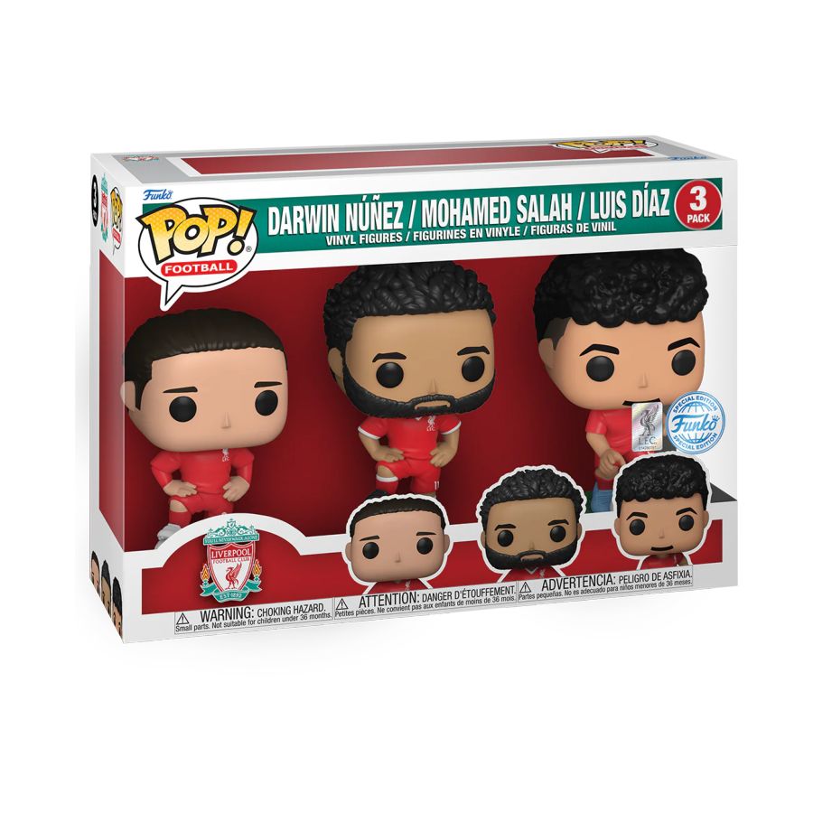 Funko: Football: Liverpool FC - Team Pop! Vinyl 3-Pack