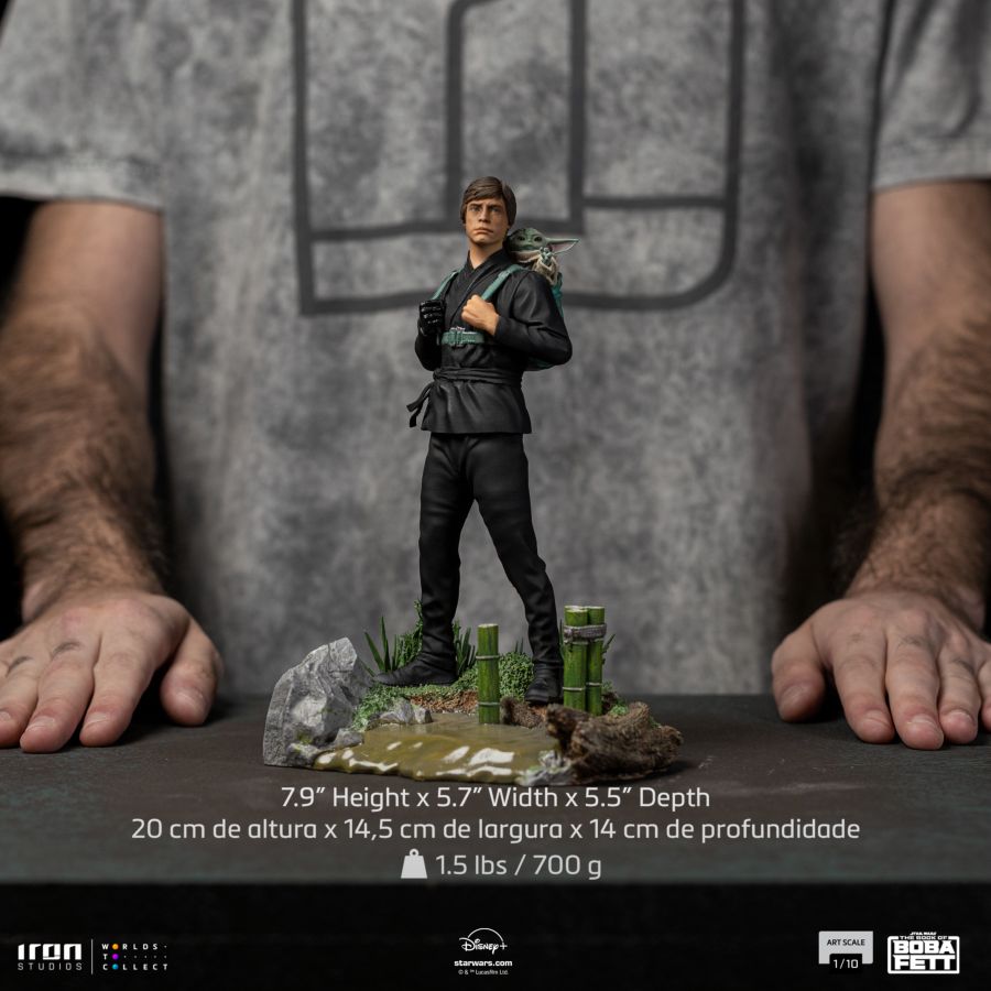 Star Wars: Book of Boba Fett - Luke and Grogu Training Statue - 1/10 Scale